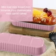 Kosbon 50 Pack 6.8oz Disposable Aluminum Mini Loaf Pans with Lid for