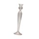 thumbnail image 5 of Candelabro cónico de vidrio, decoración de mesa, rayas verticales de 3,1x10,6 pulgadas, para centro de mesa de centro, multifuncional Rosa claro, 5 of 9