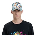 thumbnail image 4 of Balery Block Dinosaur Gorra de béisbol de tamaño ajustable para correr, entrenar y actividades al aire libre. Gorra de papá para todas las estaciones., 4 of 6