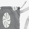 thumbnail image 3 of Simply Daisy Whirl of The Season Geometric 18 x 29 in Grey Laundry Bag, 3 of 3