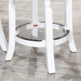 thumbnail image 5 of 30" Bar Stool, White Finish, Charcoal Fabric Seat, 5 of 5