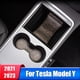thumbnail image 2 of Alfombrilla antideslizante para portón Tesla modelo Y 2021 2022 2023, almohadillas de cuero para ranura de puerta de coche, pegatinas, accesorios interiores, 2 of 5
