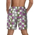 thumbnail image 4 of Uemuo Rose Flowers Pattern Mens Swim Trunks Quick Dry Board Shorts with Mesh Lining, Stretch Beach Shorts Quick Dry No-Chafing Board Shorts-3X-Large, 4 of 9