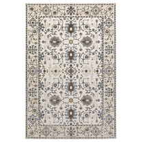 Oriental Weavers Ellington Area Rug - ELL10 - 5'3" x 7'6" - in Ivory/ Multi - Vintage Inspired, Stain Resistant, Family and Pet Friendly , Bedroom, Office Rug