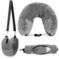 thumbnail image 1 of Inflatable Travel Pillow for Neck Support - Portable U-Shaped Headrest with Pillowcase for Flights, Road Trips & Camping, 1 of 9