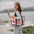 thumbnail image 5 of Travel Duffle Bag USA Flag Print cool Travel Tote Bags Carry on Luggage Waterproof Weekender Bags with Top Handle Adjustable Shoulde Strap for Travel Gym, 5 of 5