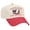 Natural/Red, variant on Patriot Pride Reckless Patriot Embroidered Otto Hat 5 Panel Mid Profile – United States 250th Anniversary Eagle Design, Natural/Black