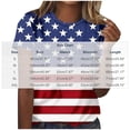 thumbnail image 3 of Qingpeng 4th of July Patriotic T Shirts for Women Summer Star Print Shirts Women's Independence Day Short Sleeve Casual Tee Tops, 3 of 5