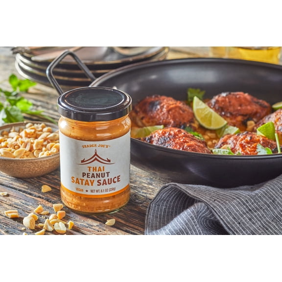 TJs Thai Peanut Satay Sauce 8.1 Oz - Pack of 2