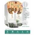 thumbnail image 2 of Leopard Print Fall Tie Up Curtains for Windows 45 Inch Length Balloon Curtains Kitchen Adjustable Balloon Window Shade Thanksgiving Pumpkin Maple Orange Plaid Tie Up Bathroom Curtain Window 42"x45", 2 of 6