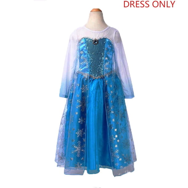 Vestido de princesa Elsa para niñas, ropa para adolescentes, Anna, Elsa, fiesta, reina de las Nieves, disfraces de Cosplay Fivean unisex