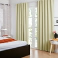 thumbnail image 5 of ZOPZO Beige Blackout Curtains, Thermal Insulated Drapes, 52W x 84L Inch, 2 Panels for Bedroom & Living Room, 5 of 8