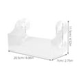 thumbnail image 2 of Clear Acrylic Suction Cup Soda Rack for Refrigerator Easy Installation Beverage Organizer Transparent 2 Pc, 2 of 9
