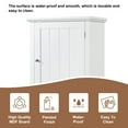 thumbnail image 4 of Nmkwnr 2 Door Tall Bathroom Storage Cabinet with 1 Drawer and 5 Inner Shelf, Freestanding Storage Cabinet for Living Room, Bathroom, White, 4 of 10