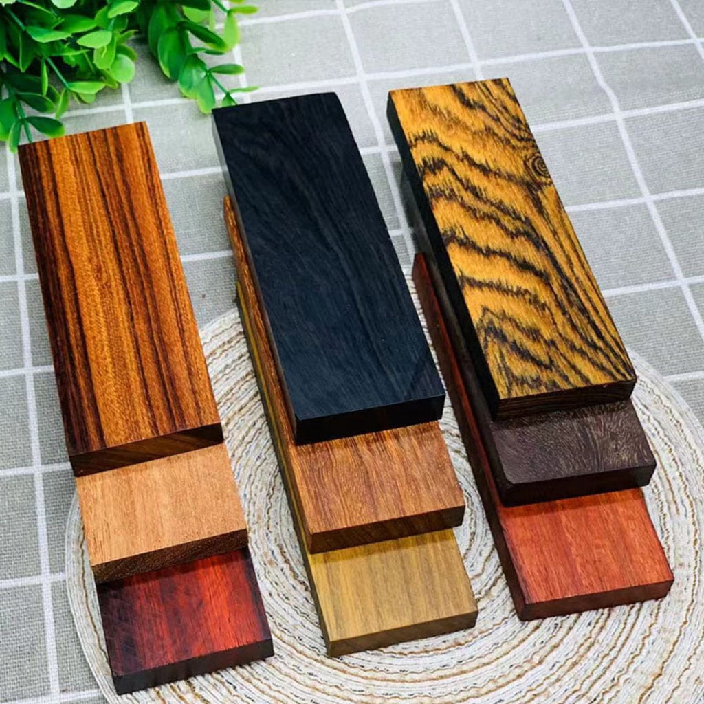 DIY Knife Scales Handle Blank Exotic Wood Knives Making Plate Material  120*40*10MM 4.7 x 1.6 x 0.4 inch M4YD