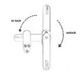 thumbnail image 3 of QCAA Solid Cast Brass Flip Latch Lock for Sliding Cabinet Shed Door, 4", Matte White, 1 Pack, 3 of 4