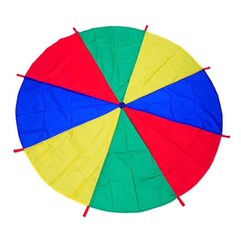 X-cosrack Parachute 12 Foot for Kids with 12 Handles Play Parachute for 8 12 Kids Tent Cooperative Games Birthday Gift 