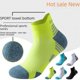 thumbnail image 5 of Calcetines para correr maratón para hombres y mujeres, calcetines deportivos con fondo de toalla engrosado, calcetines náuticos de tubo corto y caña baja, 5 of 6