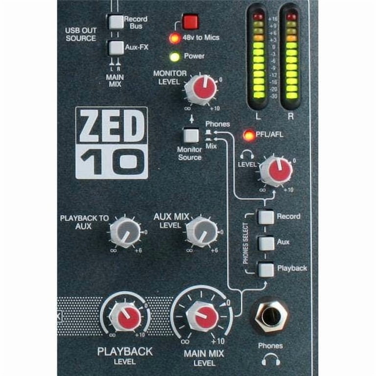 ①ALLEN&HEATH ZED 10FX ②RCF L-PAD 6X ①ALLEN&HEATH ZED 10FX ②RCF L-PAD 6X Allen & Heath ZED-10FX - 10