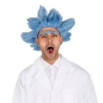 Mad Scientist Adult Costume Wig with Unibrow | One Size
