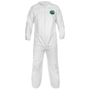 Lakeland MicroMax NS Coveralls w/ Elastic Wrists & Ankles, X-Large, White, 25/Case (1 Case)