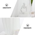 thumbnail image 4 of Cortinas perforadas decorativas, cortinas blancas para ventana, cortinas de gasa para dormitorio, 4 of 6