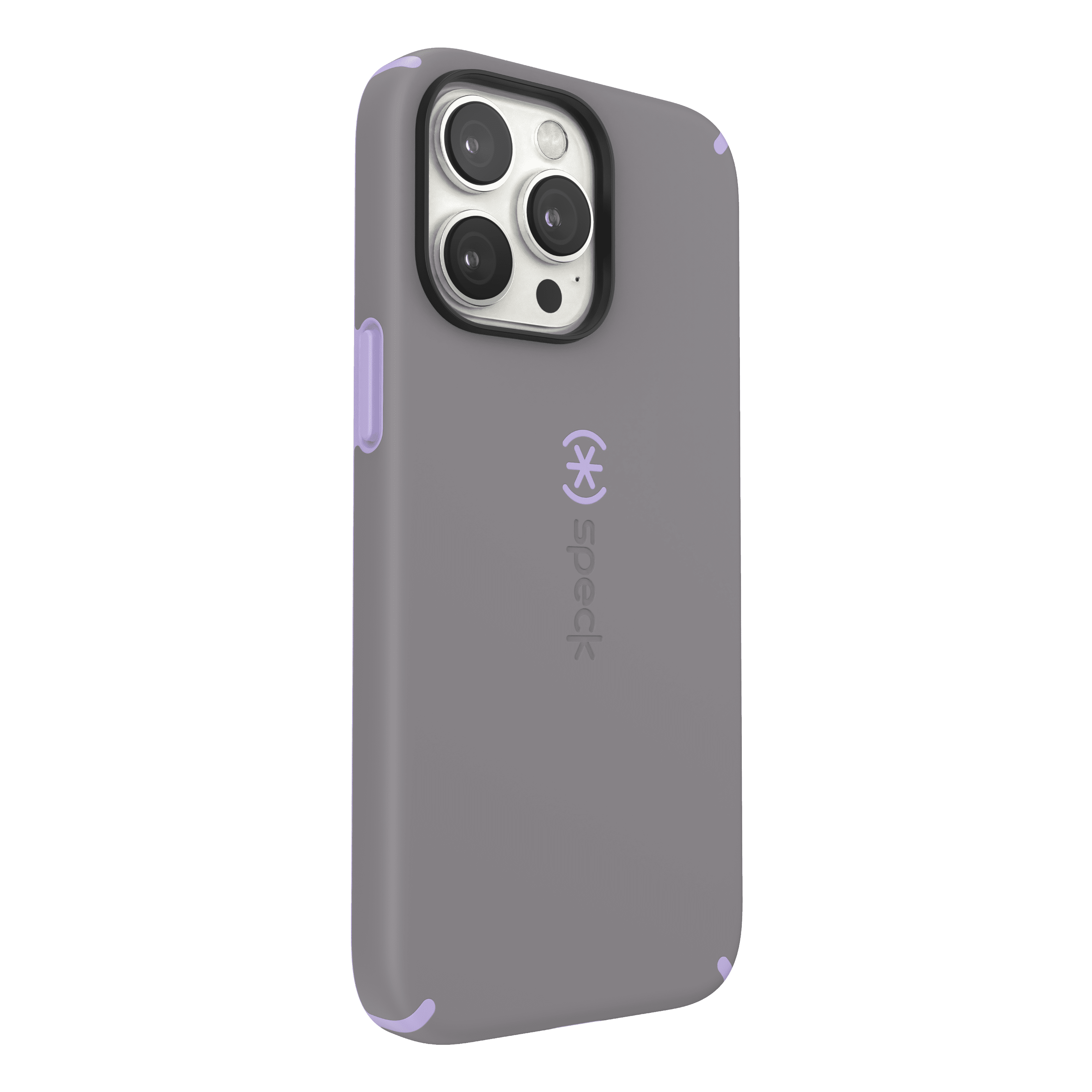 Speck iPhone 14 Pro Max Case - Slim Phone Case, Drop Protection, Scratch Resistant with Soft Touch for 6.7 inch iPhone14 Pro Max Case - Dual Layer Case, Cloudy Grey/Spring Purple CandyShell Pro