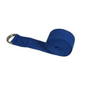 Yoga Stretch Adjustable Strap D-Ring Belt Waist Leg Fitness -Blue