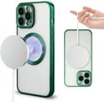 thumbnail image 5 of Magnetic Clear for iPhone 14 Pro Case [Never Yellowing] [Compatible with MagSafe] Soft Shockproof Protective Slim Phone Case for iPhone 14 Pro 2022-Green, 5 of 12