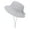 Gray, variant on Cute Toddler Sun Protection Bucket Sunhat with String White,/ 12-24 Months