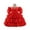 Red, variant on Princess Dress Girls Birthday Party Cosplay Costume Toddler Ruffle Sleeve Fancy Outfit