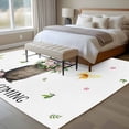 thumbnail image 5 of Groundhog 5'x7' Area Rug, Spring Floral Butterfly Botanical Washable Non-Slip Soft Rugs, Low-Pile Large Carpet for Living Room Bedroom Dining Room, Non-Shedding Accent Rug, 5 of 9
