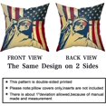 thumbnail image 6 of Vintage American Flag Patriotic Pillow Covers Set of 2 4th of July Pillow Covers USA Freedom Home Decorative Soft Cushion Case for Bed Sofa Couch 18x18 Inch, 6 of 6