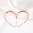 thumbnail image 5 of 14k Gold Plated Lightweight Teardrop Hoop Earrings for Women - High Polished Large Oval Pull Through Hoop Earrings, Statement Jewelry Gift for Women, 5 of 5