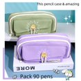 thumbnail image 2 of Japanese style pencil case Large capacity multi-functional primary school pencil case large opening multi-layer pencil case., 2 of 6