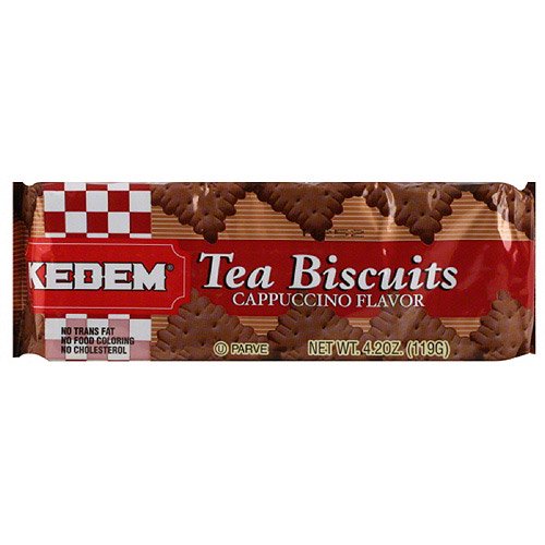 Kedem Cappuccino Flavor Tea Biscuits, 4.2 oz, (Pack of 24) Walmart