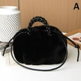 thumbnail image 3 of Korean Style Soft Plush Crossbody Bag, Faux Rabbit Fur Handbag, Solid Color Cloud Design, Versatile Carry Options, Perfect for Autumn Winter, 3 of 8