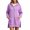 B01-Purple-Sweatshirt, variant on Zxlsdmn 1/4 Button Long Tunic Hoodie Women Trendy Side Slit Hoodies Lightweight Long Sleeve Drawstring Sweatshirts Comfy Fall Hooded Sweatshirts with Pocket Black L