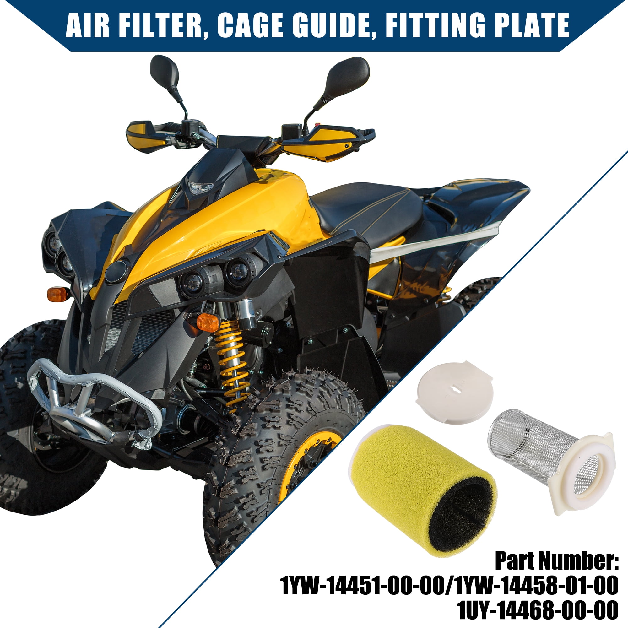Unique Bargains Air Filter Guide End Cap for Yamaha Big Bear 350 1987-2000 Durable Plastic