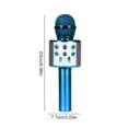 thumbnail image 4 of tredstone Microphone Noise Reduction Rechargeable Karaoke Microphone Wireless Portable LED Mic Blue, 4 of 7