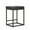 Black, variant on MF Studio 24" Counter Height Bar Stool Set of 4, Upholstered Faux Leather Backless Counter Stool for Kitchen Island, Gray