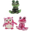 Love Buddies Plush Owls and Frogs, 24 Count