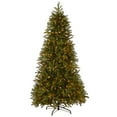 thumbnail image 3 of National Tree Company 7.5 ft Pre-Lit Jersey Fraser Fir Slim Artificial Christmas Tree, 800 Clear Lights, 2,468 Tips, Includes Stand, Green, 3 of 9