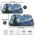 thumbnail image 3 of Kdxio The Starry Night Print Windshield Sun Shade,UV Rays and Sun Heat Protection,Sunshade for Car Windshield,Car Shade Front Windshield - Small, 3 of 6