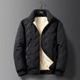 thumbnail image 3 of 2023 Autumn Winter Jacket Men Lambswool Warm Thicken Jackets Waterproof Jogging Casual Coat Men Fashion Loose Grey Parke Jacket (GRAY,L (40-50KG)), 3 of 6