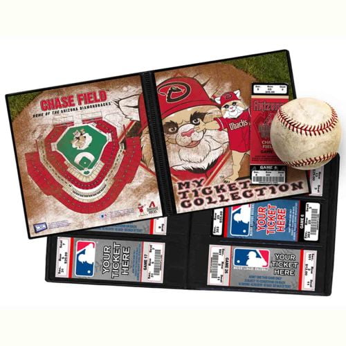 Mascotte Arizona Diamondbacks (Détient 96 Billets) Ticket Album MLB