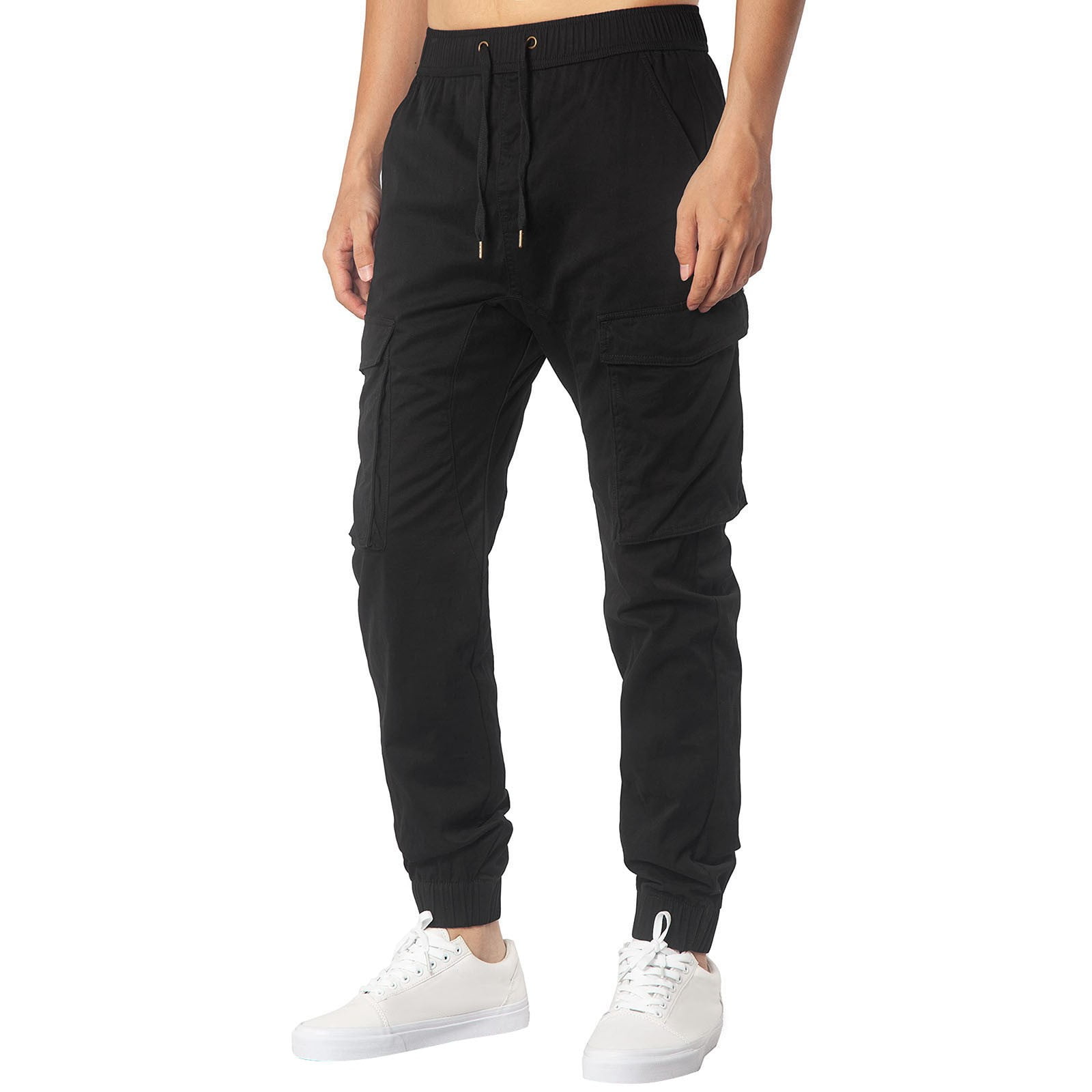 Essentials Pantalon Sergé Stretch 5 Poches - Coupe Athlétique Homme (Grandes Tailles)