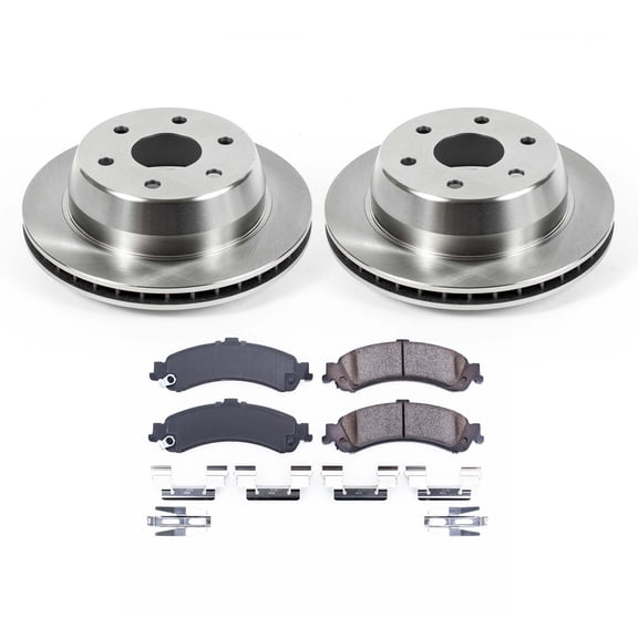 Ultimate Brakes Rear Ceramic Brake Pad and Rotor Kit with Hardware WM80749