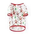 thumbnail image 2 of Pijamas navideños familiares a juego, camiseta con estampado de árbol de Papá Noel y pantalones, ropa de dormir para estar en casa., 2 of 8