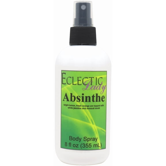 Absinthe Body Spray, Eclectic Lady, Hydrating Mist, Unisex, 16 oz